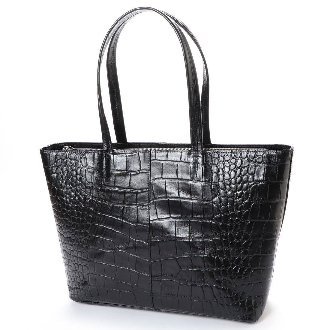 イタリコ ITALICO 日本製 クロコ型押し 牛革 国産 レザー トートバッグ