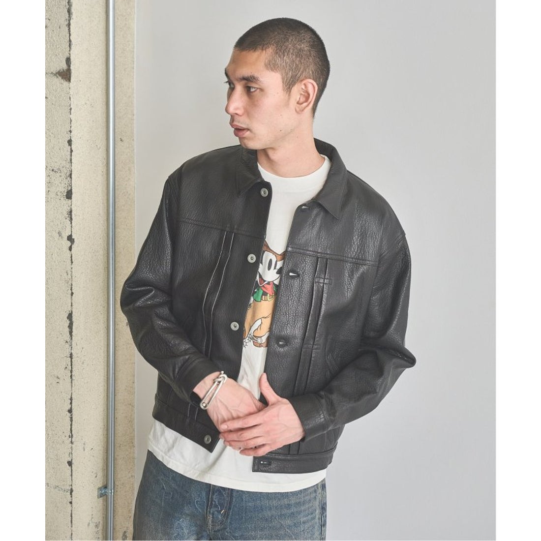 ジャーナルスタンダード JOURNAL STANDARD NZラムレザー トラッカー