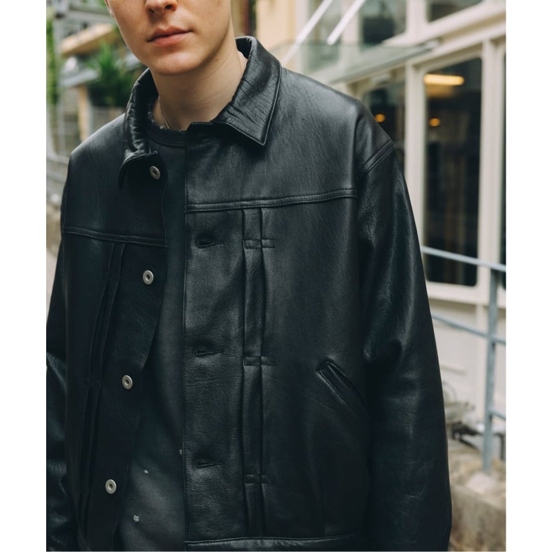 ジャーナルスタンダード JOURNAL STANDARD NZ ラムレザー トラッカー