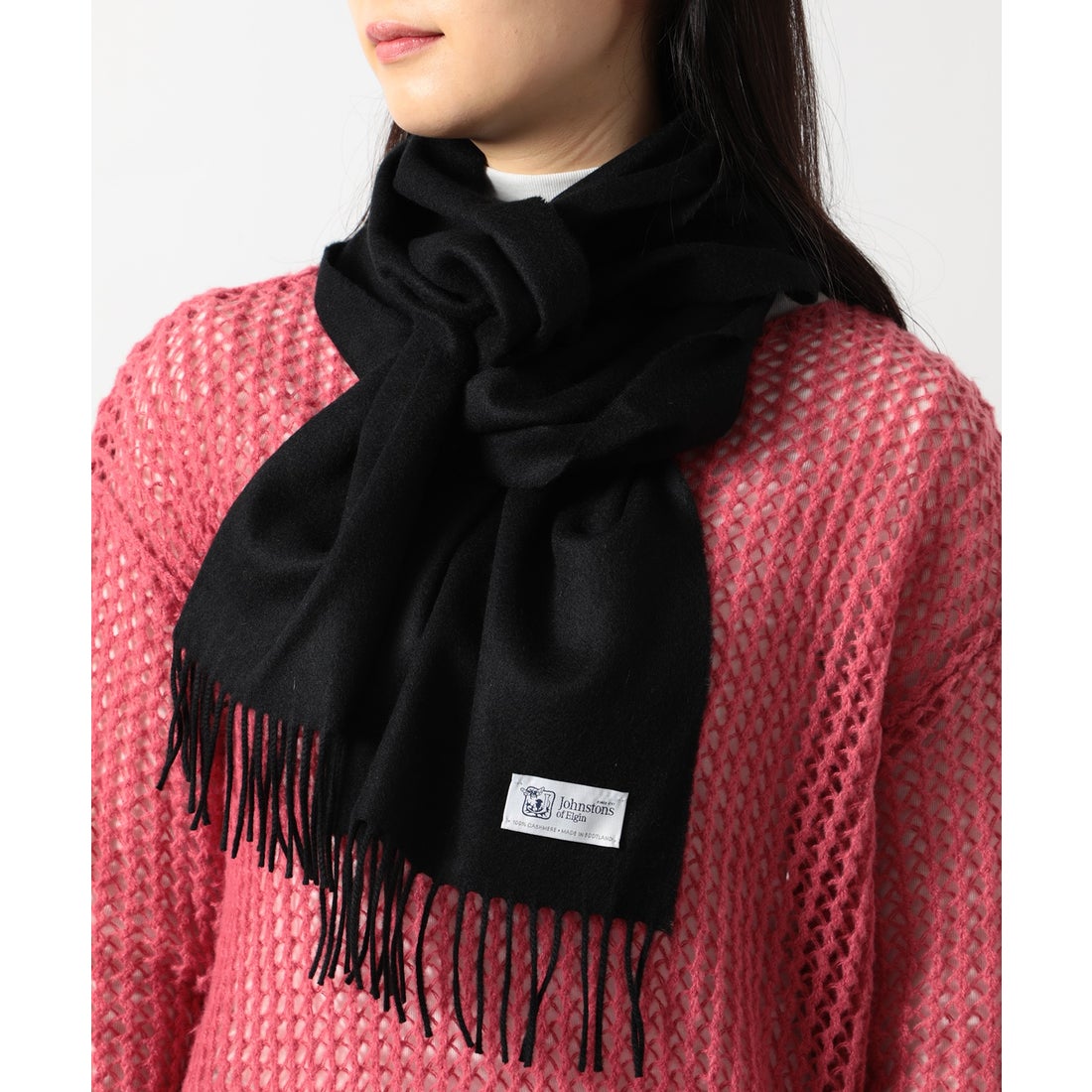 JOHNSTONS 【Johnstons / ジョンストンズ】カシミヤ100% マフラー