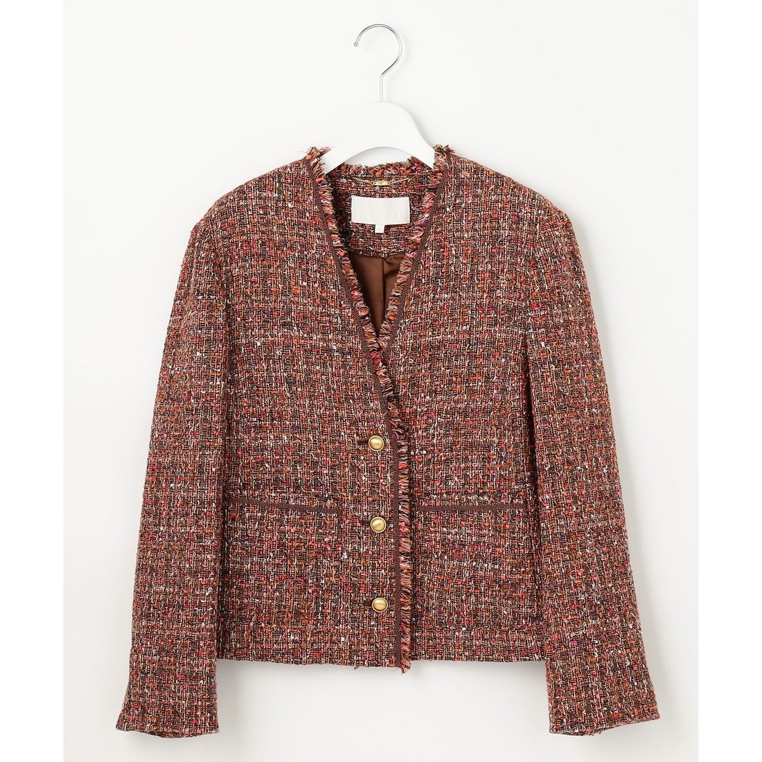 自由区 【カタログ掲載】ラメノットファンシーツイード ジャケット