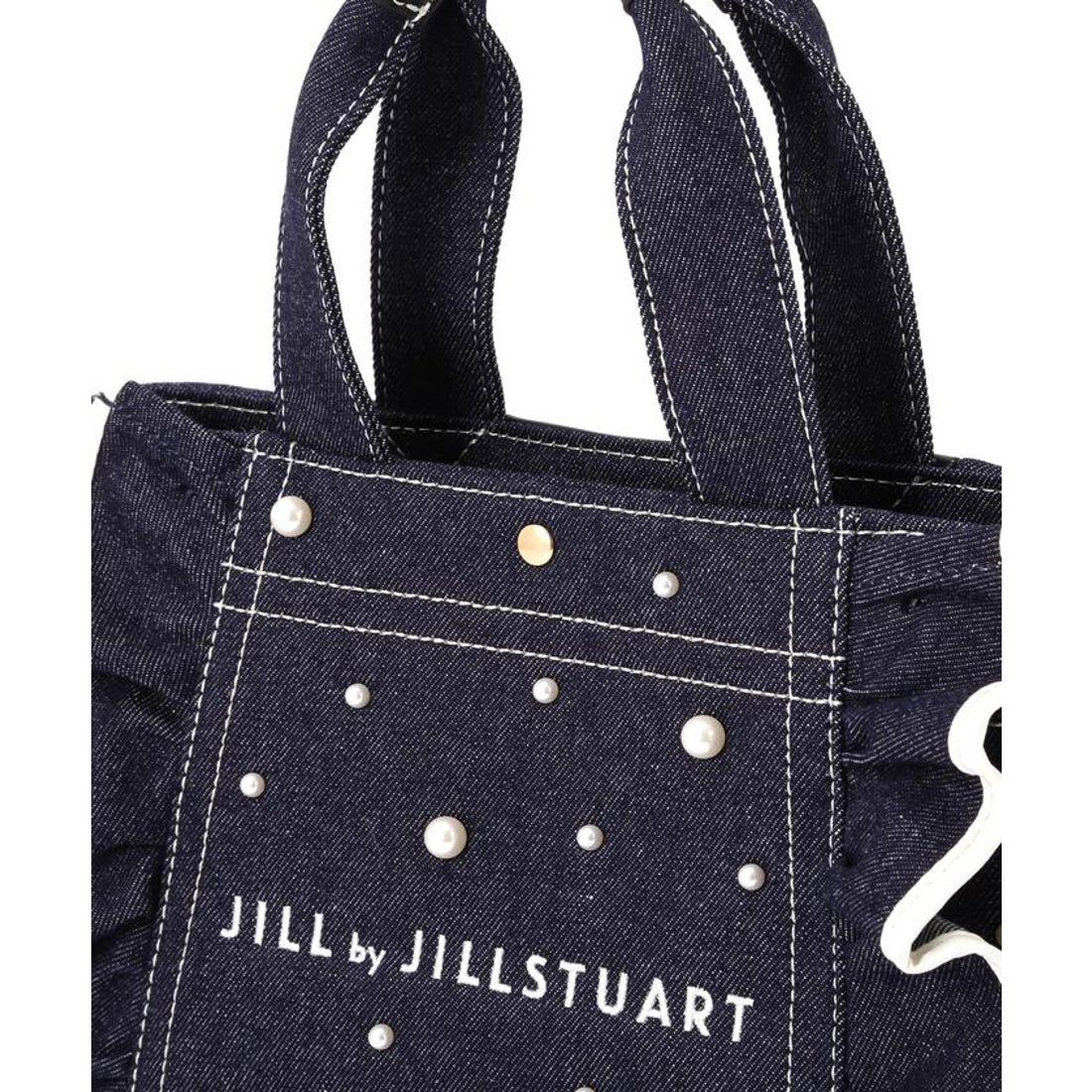 ジルバイジルスチュアート JILL by JILLSTUART 3Dパールフリルトート