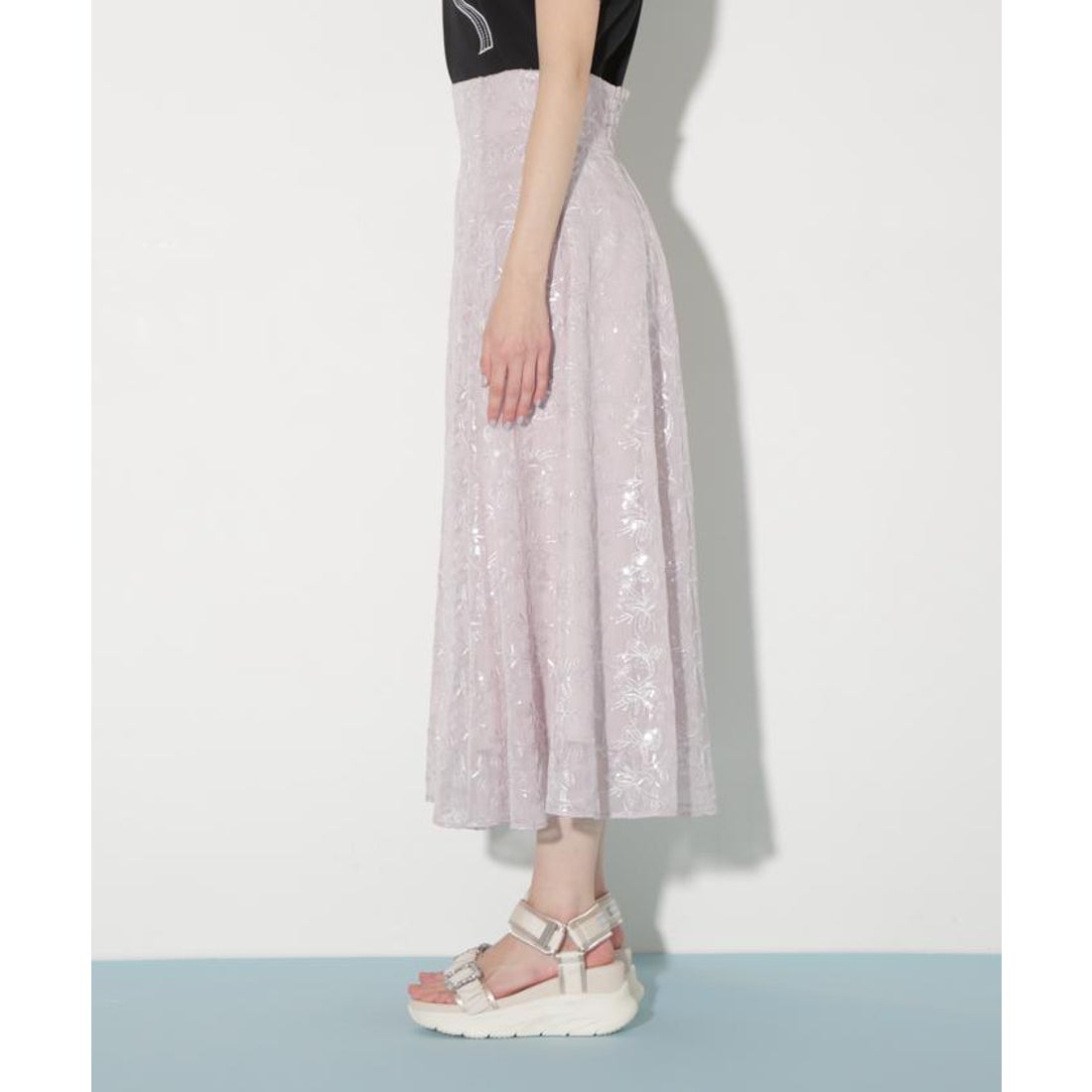 ジルバイジルスチュアート JILL by JILLSTUART スパンコール刺繍シアー