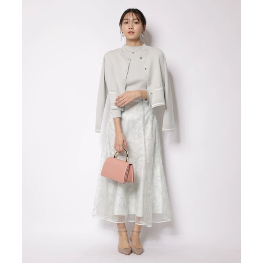 ジャスグリッティー JUSGLITTY キラキラ刺繍マーメイドスカート