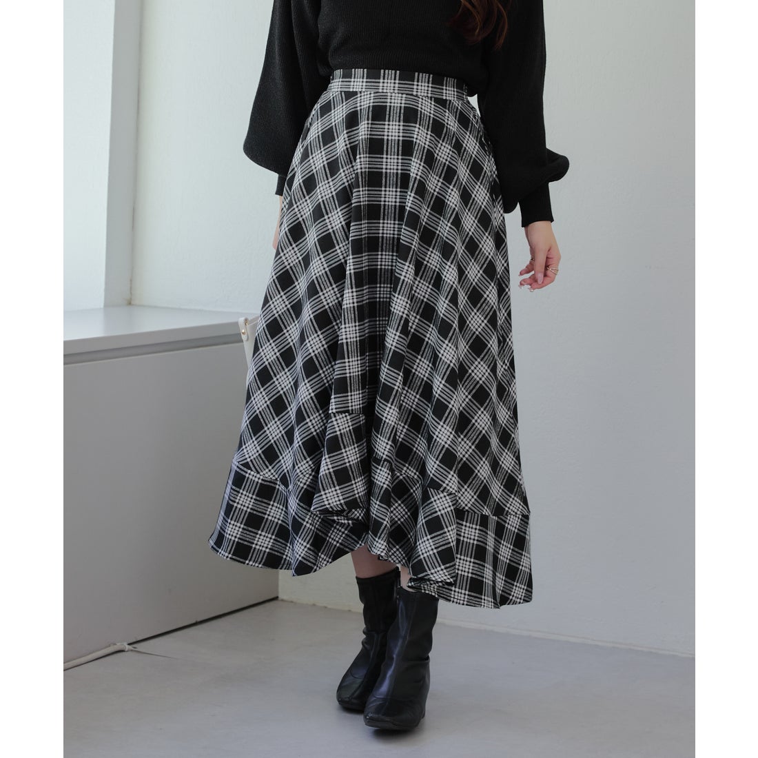 オリーブ デ オリーブ OLIVE des OLIVE イレヘムチェックSK スカート