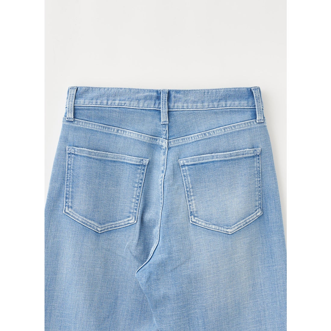 ルーニィ LOUNIE デニムストレートパンツ （インディゴ(薄