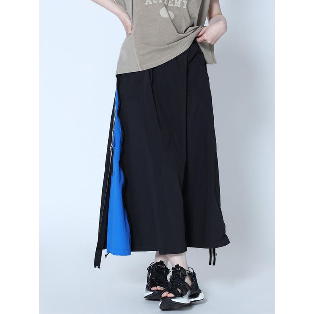 ラシュッド LASUD サイドジップラインスカート （ブラック
