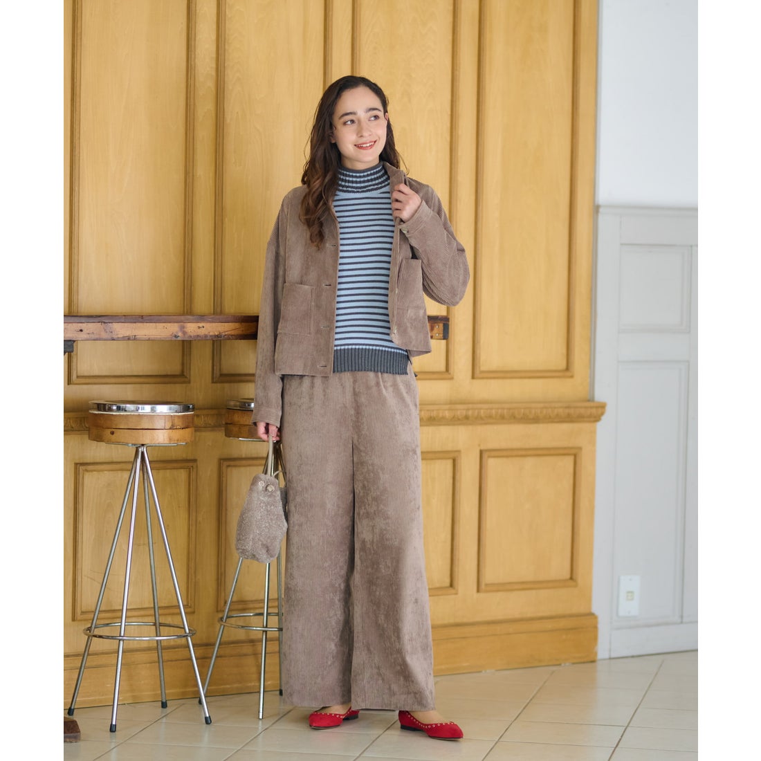 キャラ・オ・クルス CARA O CRUZ 洗える コーデュロイジャケット