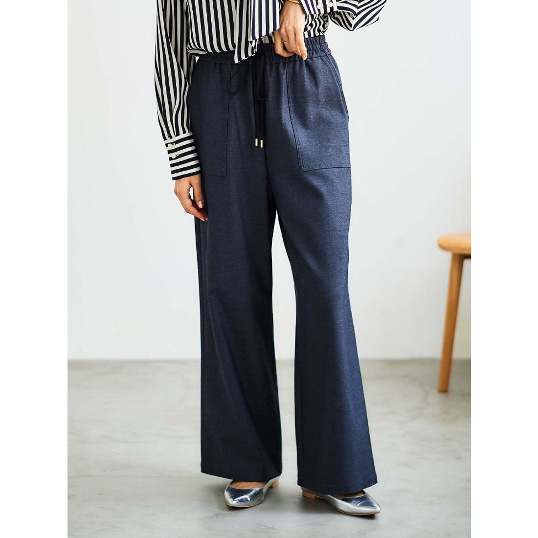 ルクールブラン le.coeur blanc ビートウォームイージーワイドパンツ