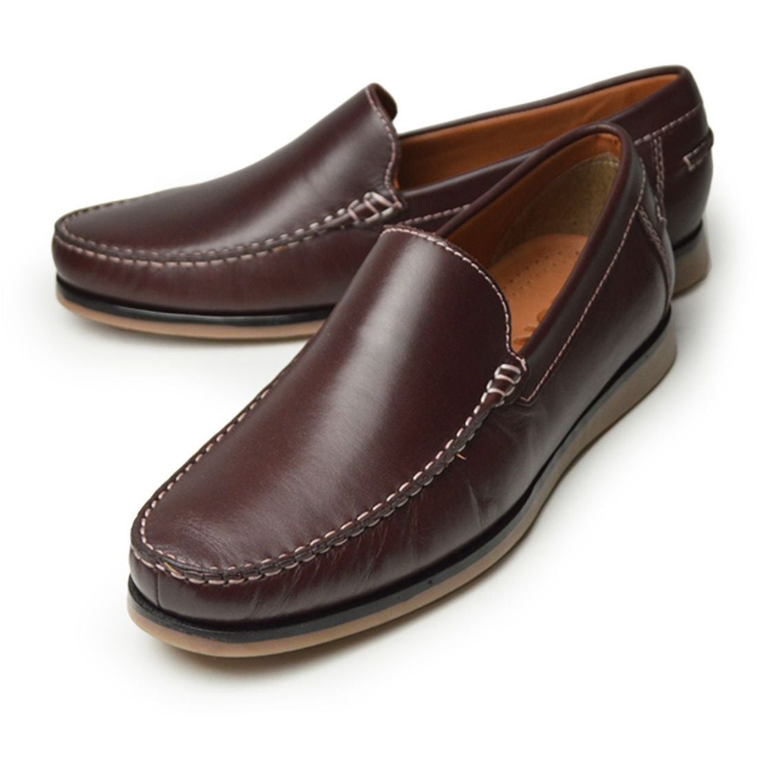 レオン LEON ローファー メンズ 本革 スリッポン カジュアルシューズ