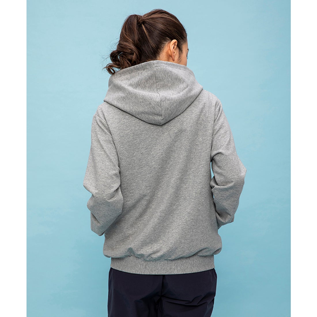 le coq sportif スウェットフルジップパーカー （杢グレー） -デサント