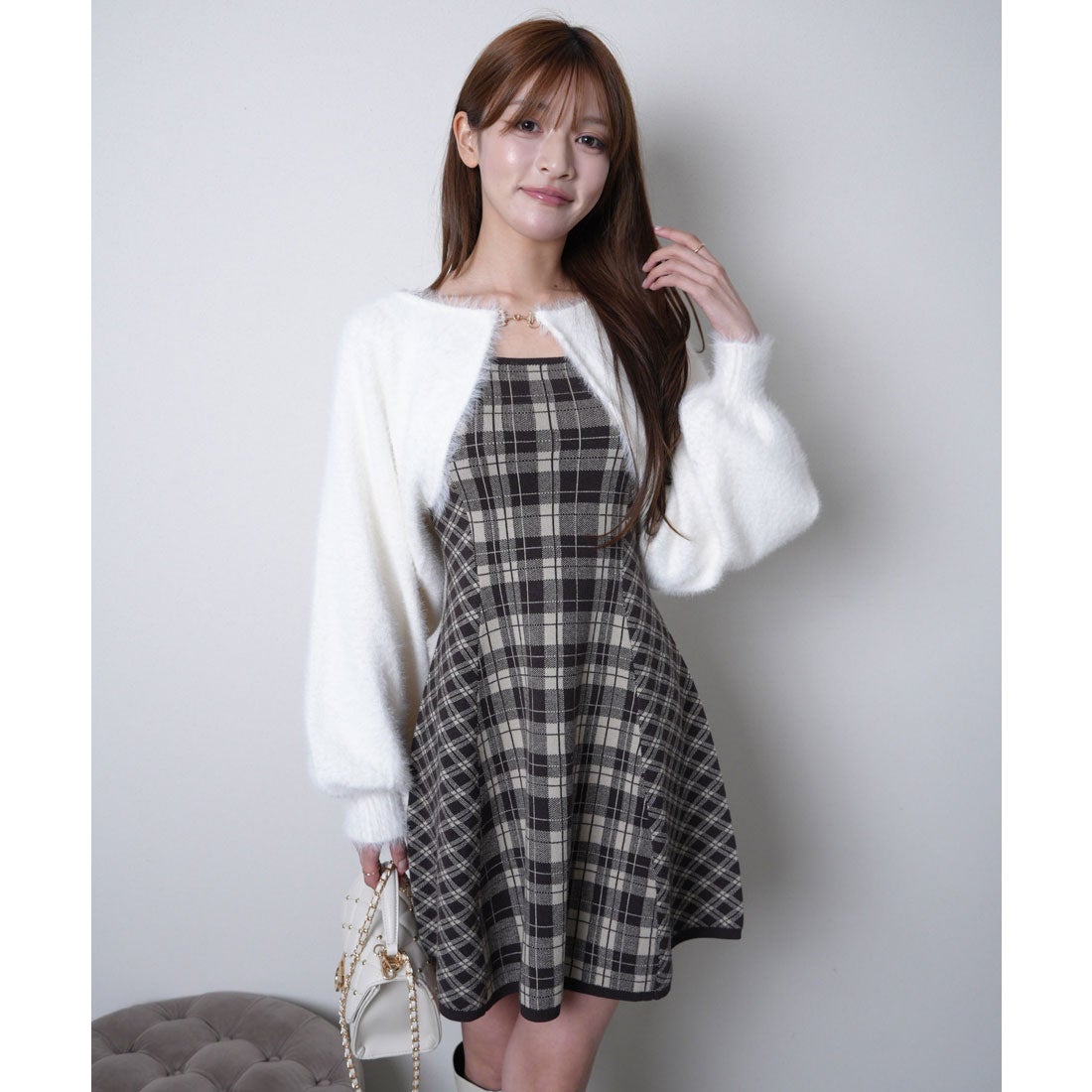 リップサービス LIP SERVICE 【形が選べる】フェザーチェック