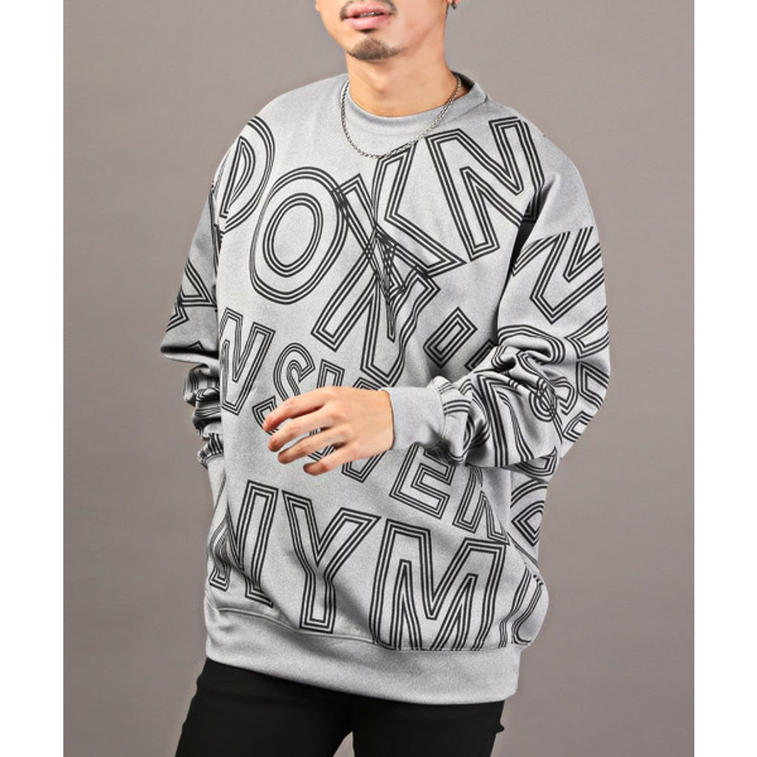 ラグスタイル LUXSTYLE クロスロゴポンチトレーナー/トレーナー メンズ