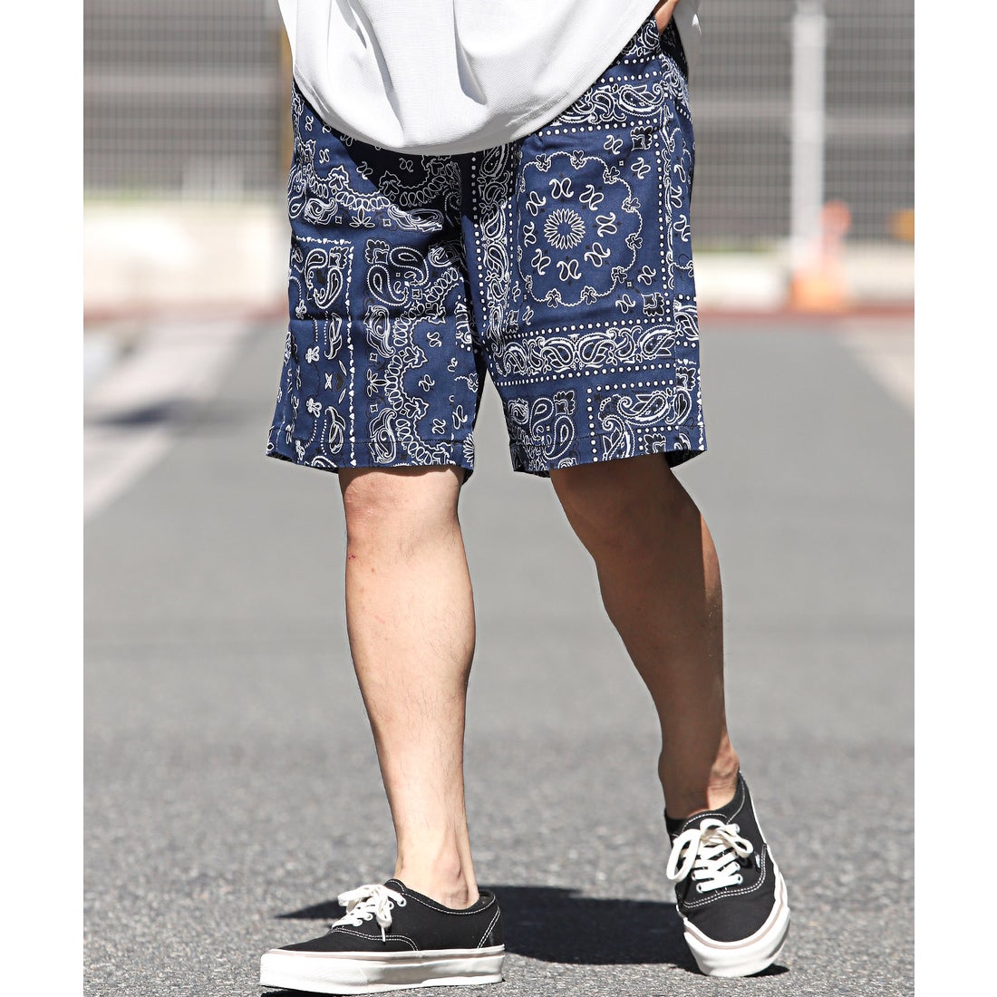 ラグスタイル LUXSTYLE ペイズリー柄ショートパンツ/ショートパンツ