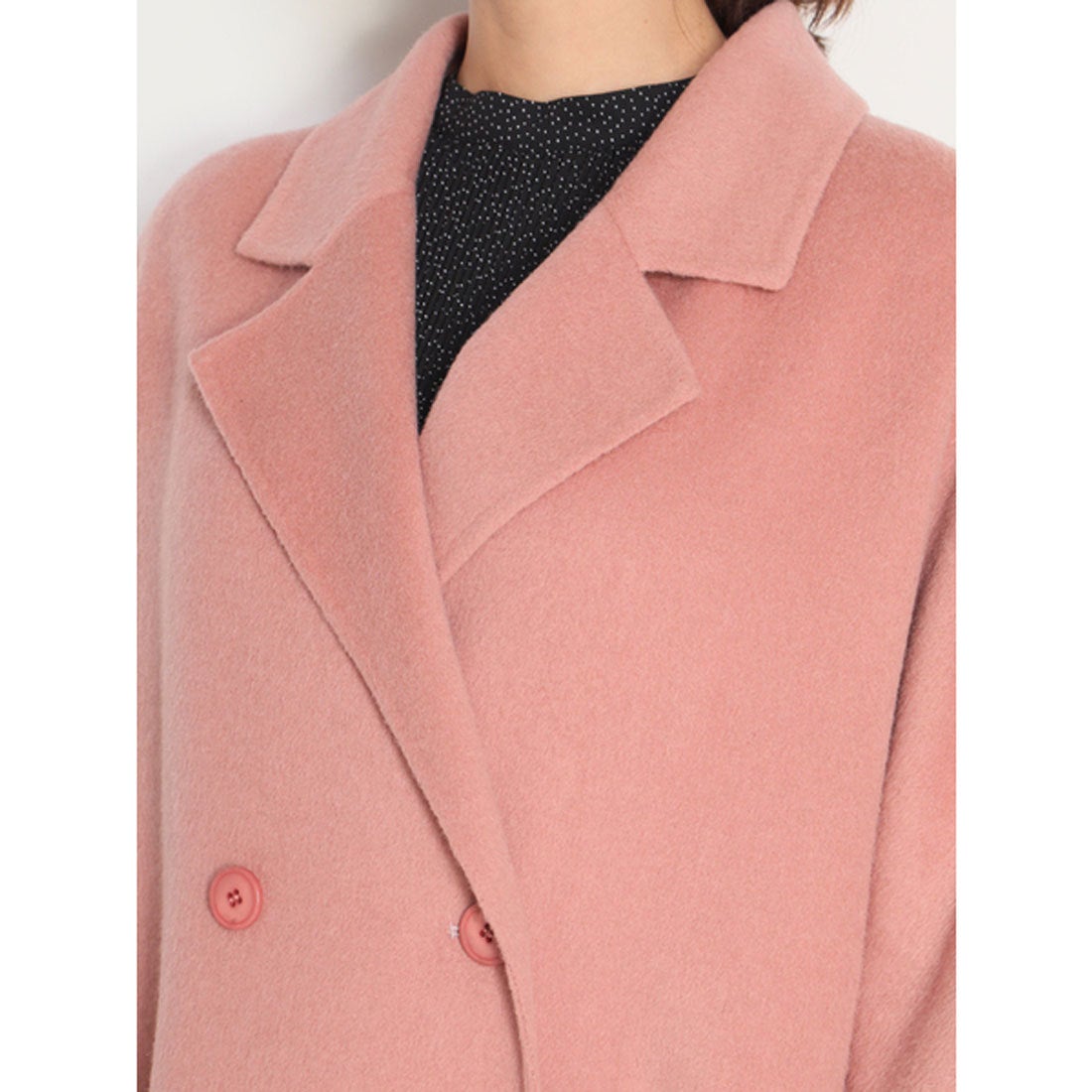 ミラ オーウェン Mila Owen 接結シャギーダブルコート （ライト