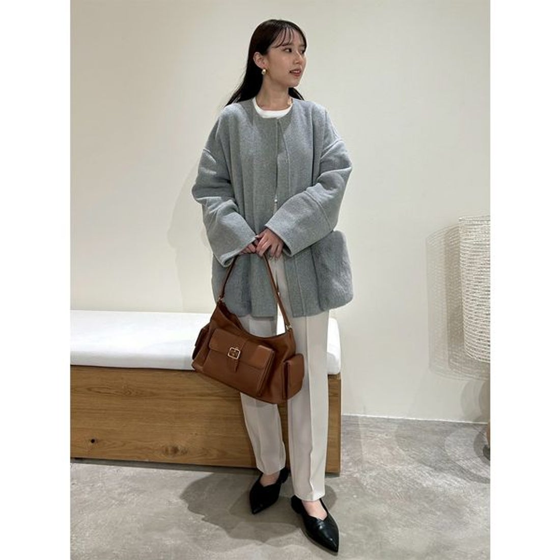 ミラ オーウェン Mila Owen 【WEB限定カラー】2wayファーポケット