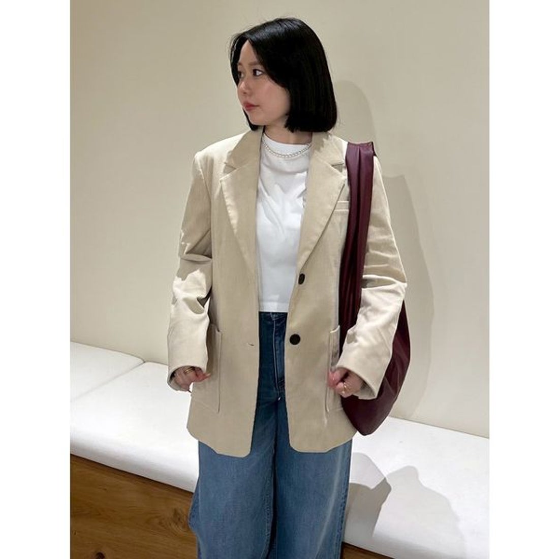 ミラ オーウェン Mila Owen 【セットアップ対応】コーデュロイパッチ