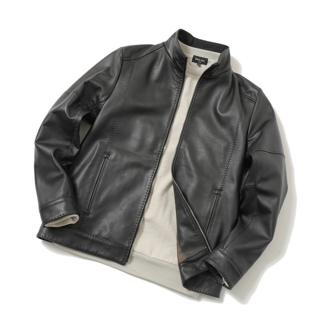 メンズビギ MEN'S BIGI ラムレザークロームタンニングジャケット