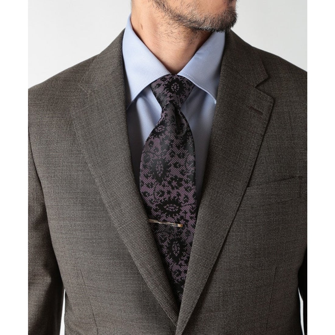 メンズビギ MEN'S BIGI ウールメランジ千鳥格子スーツ＜セットアップ