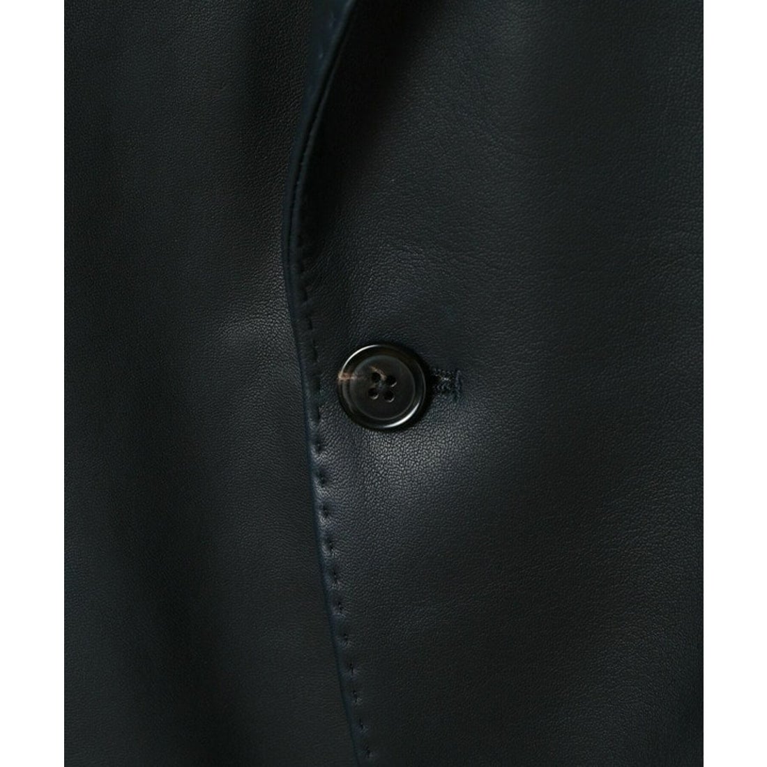 メンズビギ MEN'S BIGI シープレザーテーラードジャケット （ネイビー