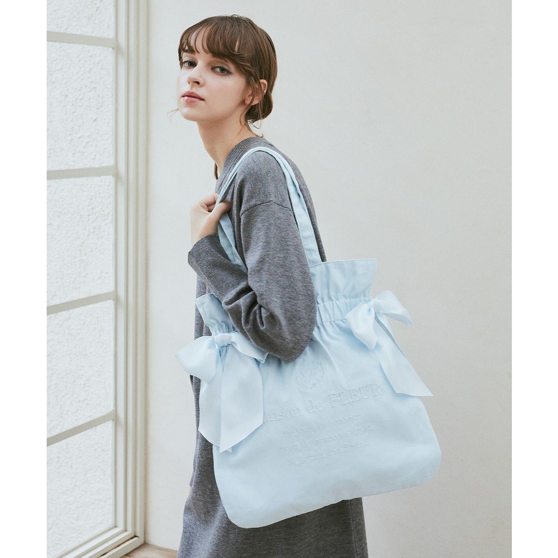 メゾン ド フルール Maison de FLEUR EC限定 キャンバスダブルリボン