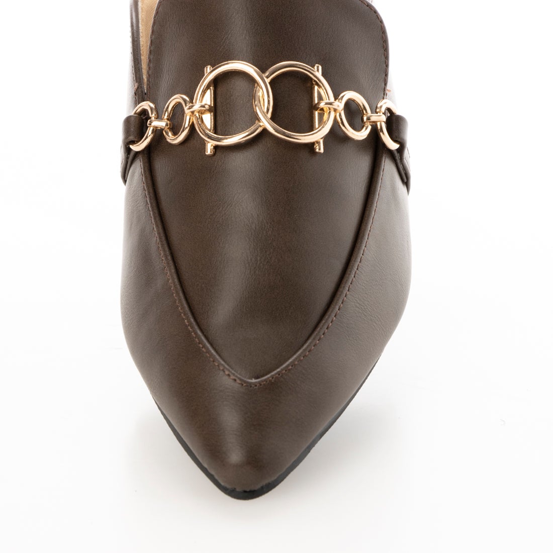 GUCCI ポインテッドトゥミュール ブラウン⁄ベージュ GUCCI ポイン