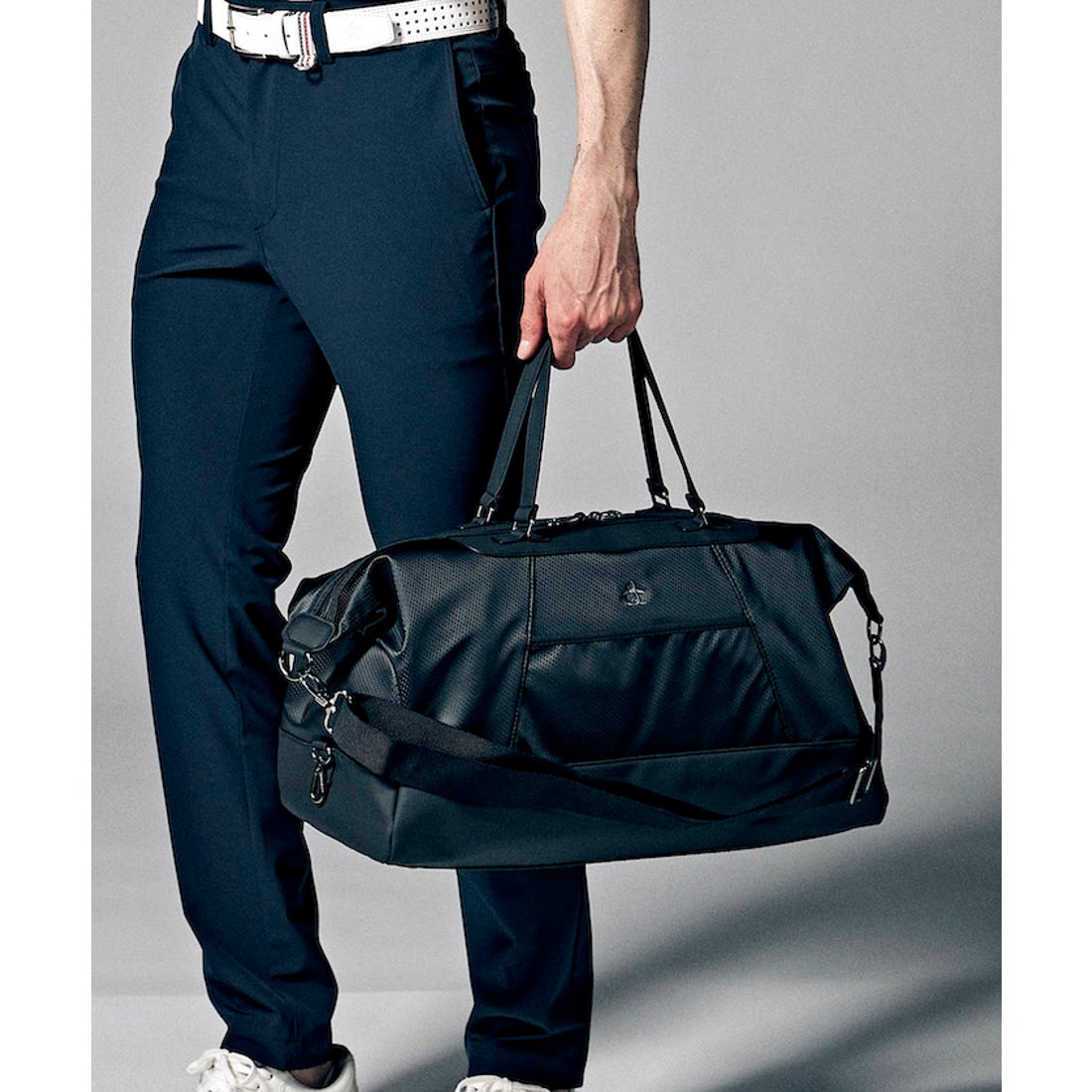 MUNSINGWEAR ボストンバッグ(シューズポケット) （ブラック