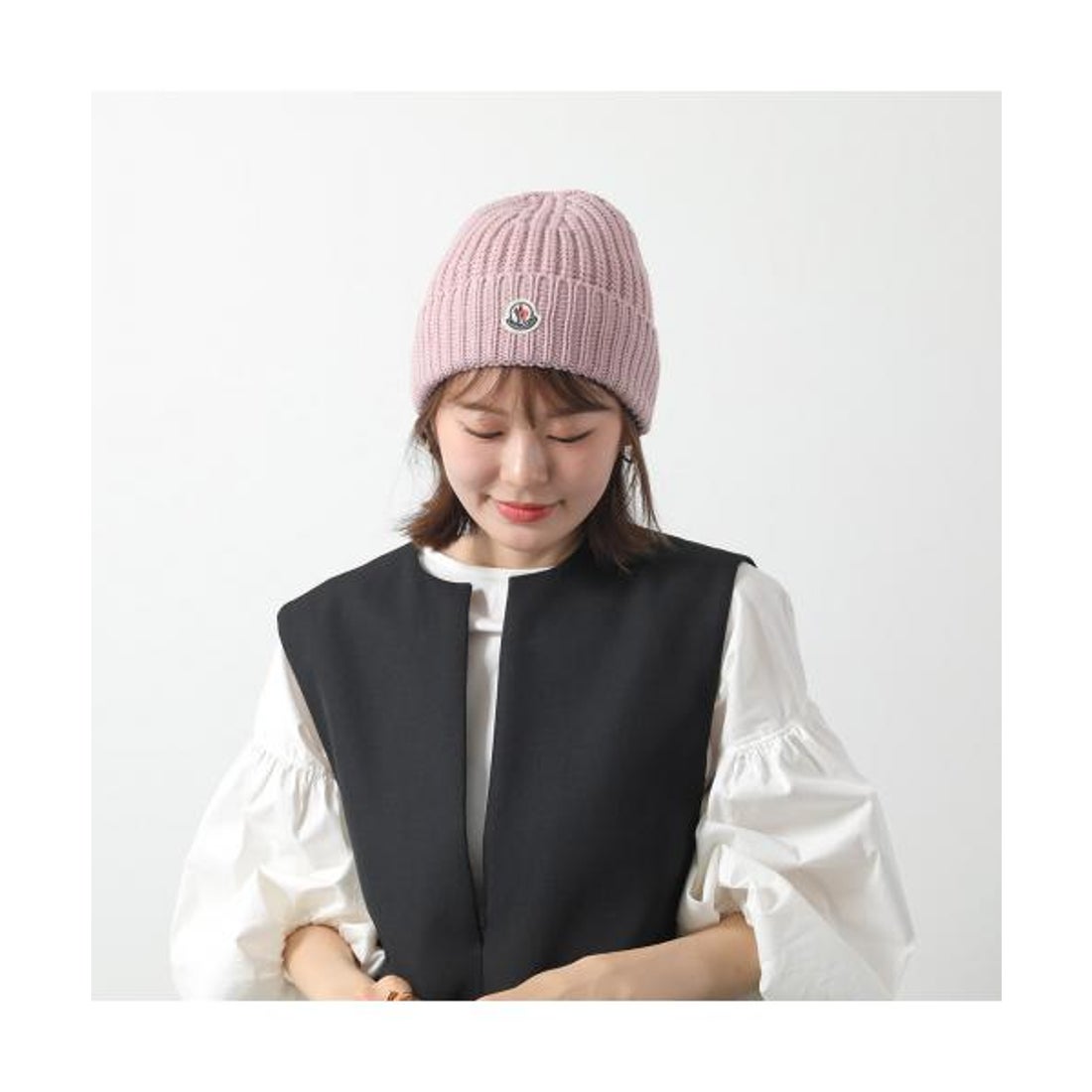 モンクレール MONCLER MONCLER ニット帽 3B00048 M1131 ウール リブ