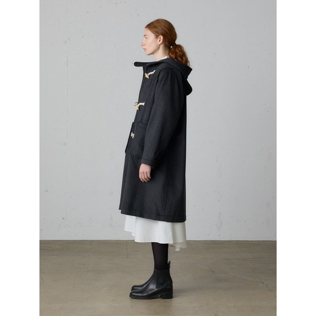 ミディウミ MidiUmi MidiUmi ダッフルコート （ネイビー(color77