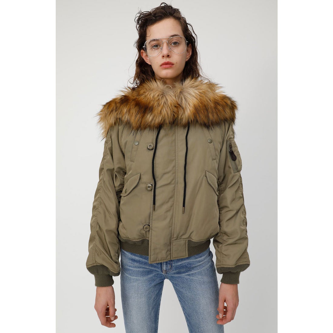 MOUSSY マウジー moussy ORIGINAL N2B （カーキ） -アウトレット通販