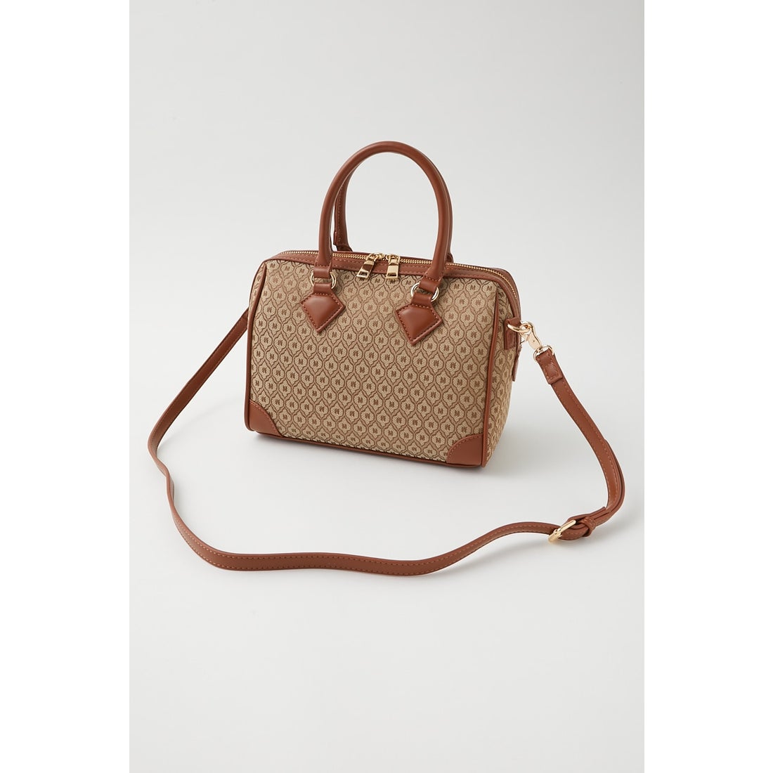 MOUSSY モノグラムボストンバッグ（L） ブラウン MOUSSY（マウジー）の