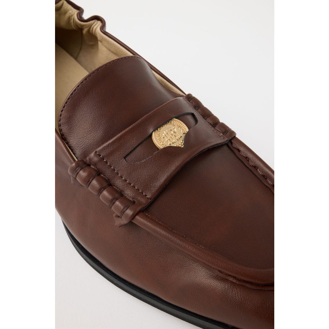 マウジー MOUSSY SQUARE TOE LOAFER ヒール （BLK） - ファッション