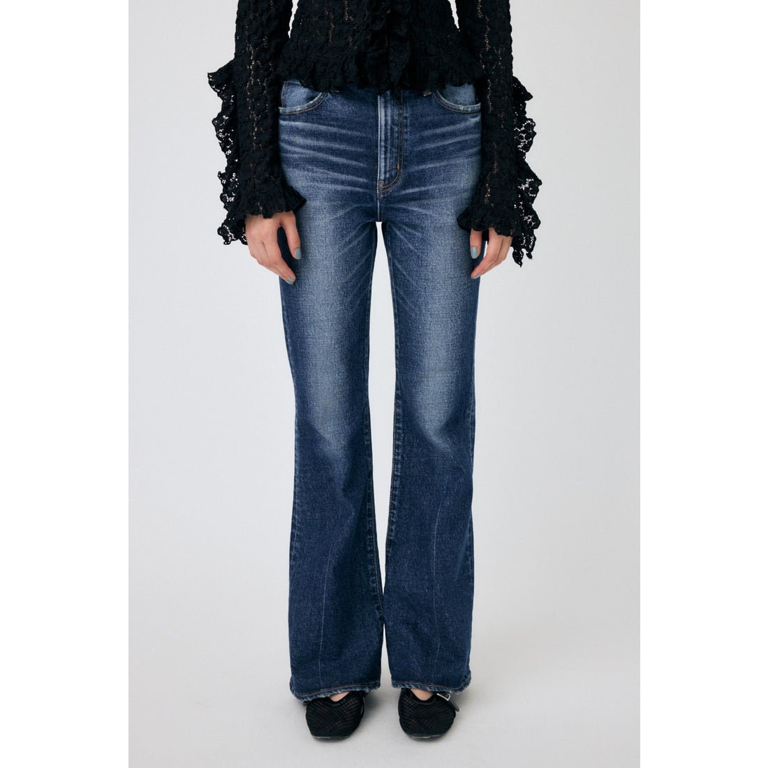 MOUSSY MVS D/BLU FLARE D/BLU3 -ファッション通販 FASHION WALKER