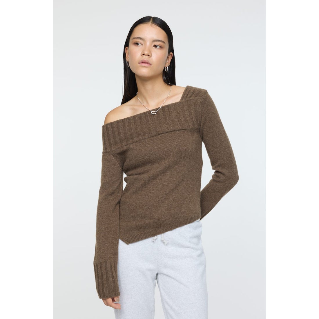 MOUSSY ASYMMETRY トップス BRN -ファッション通販 FASHION WALKER