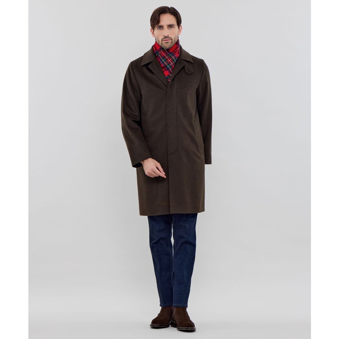 専用 マッキントッシュロンドン カシミア100% マフラー ダークグリーン