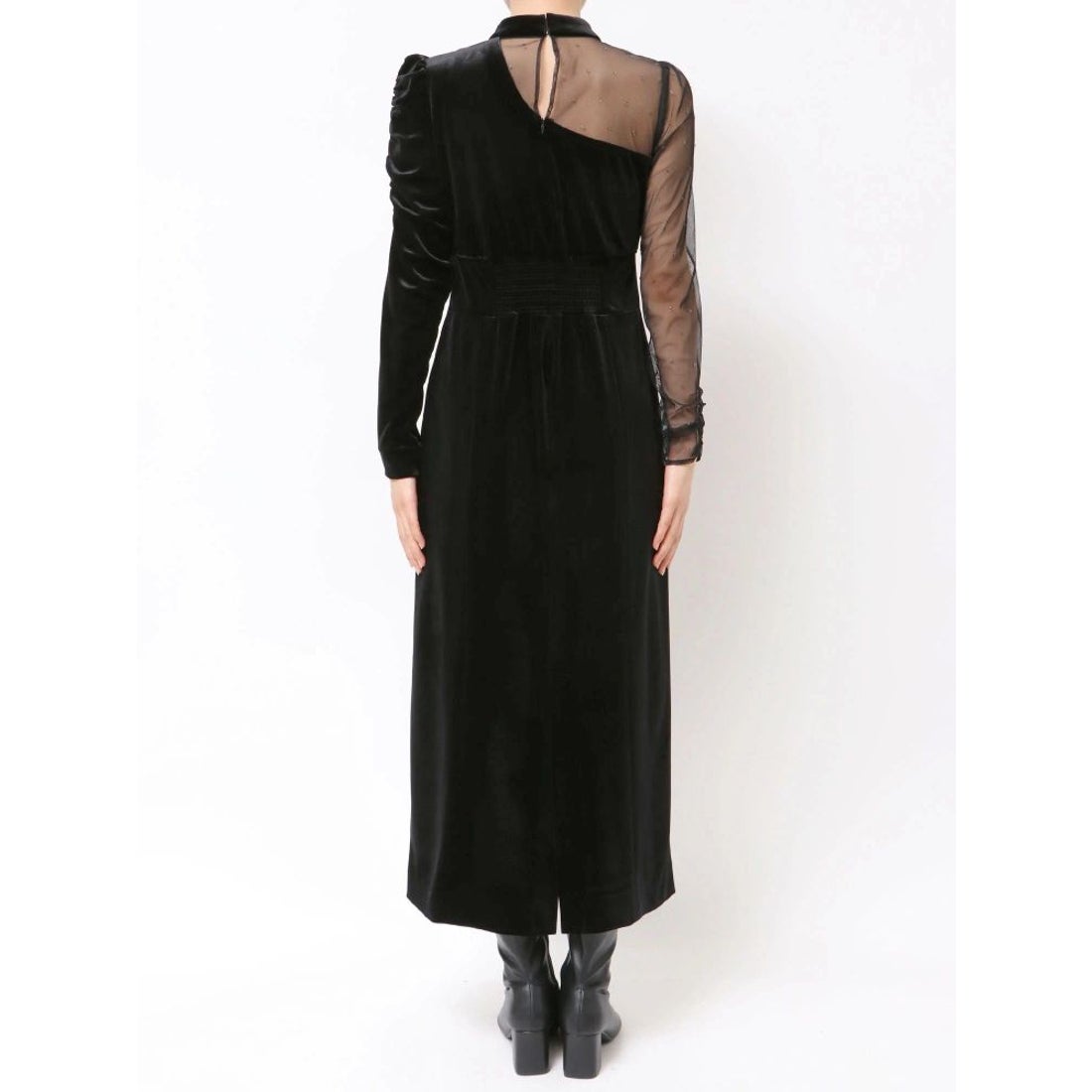 マーキュリーデュオ MERCURYDUO ベロアカットアウトワンピース