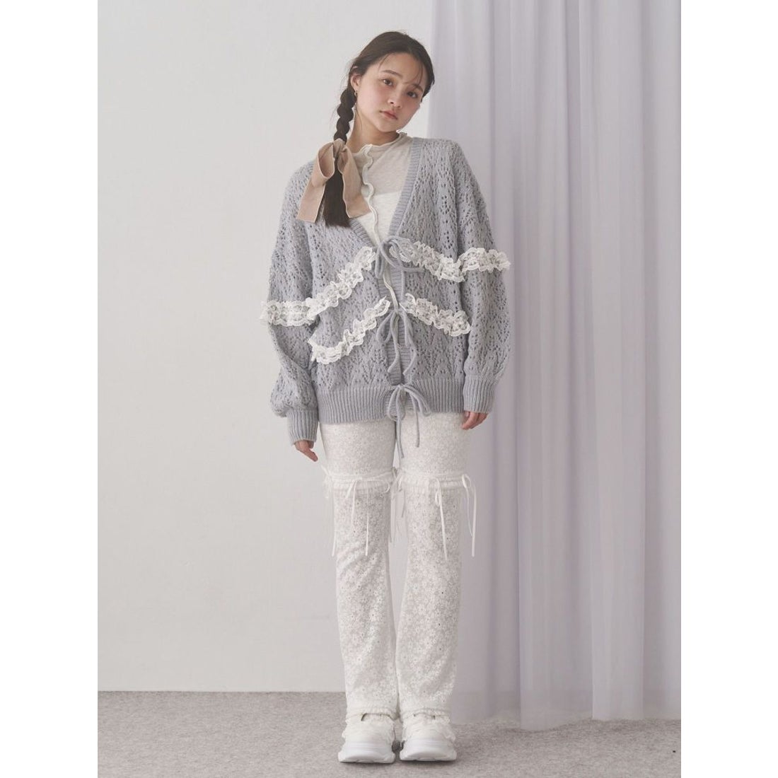 メリージェニー merry jenny frill strap sneakers （オフホワイト