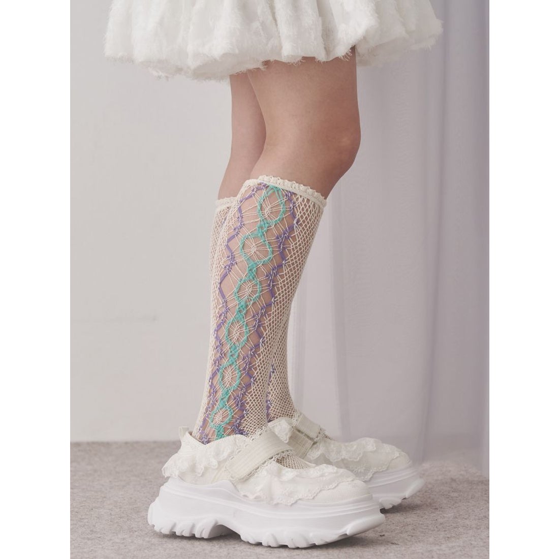 メリージェニー merry jenny frill strap sneakers （オフホワイト