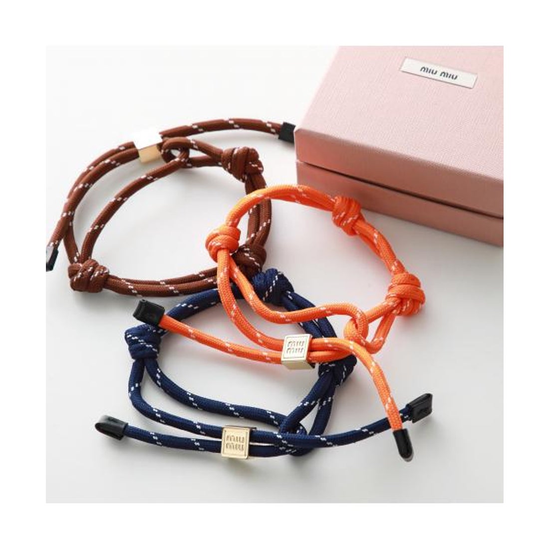 ミュウミュウ Miu Miu MIUMIU ブレスレット 5IB538 3L74 コード