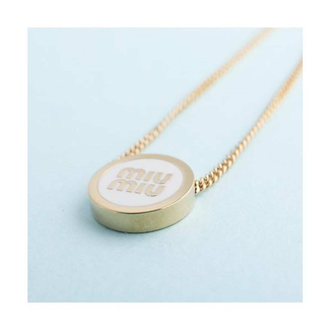 ミュウミュウ Miu Miu MIUMIU ネックレス 5IC096 2F6T ロゴ （F0002