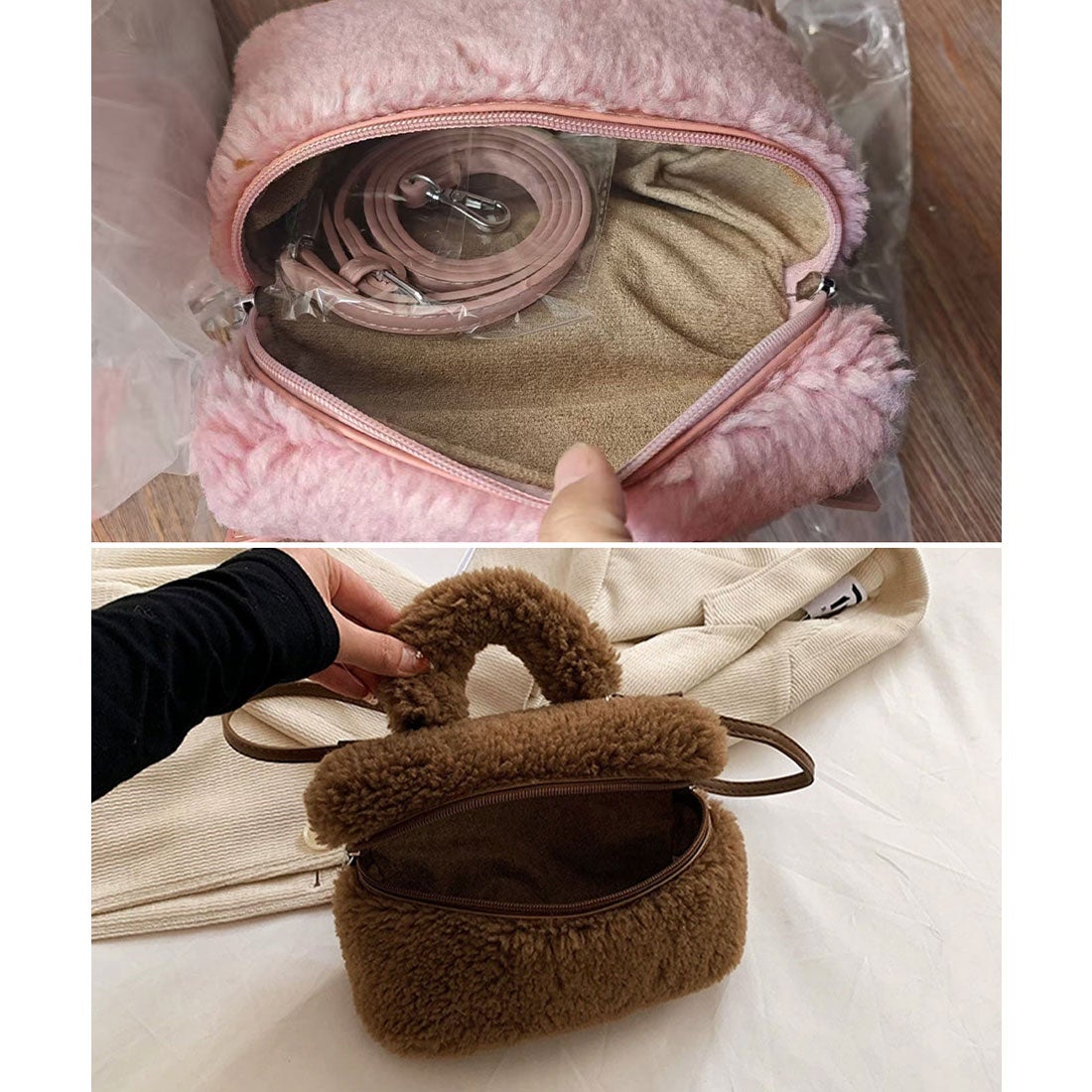 ミニミニストア miniministore ボアショルダーバッグ もこもこミニ