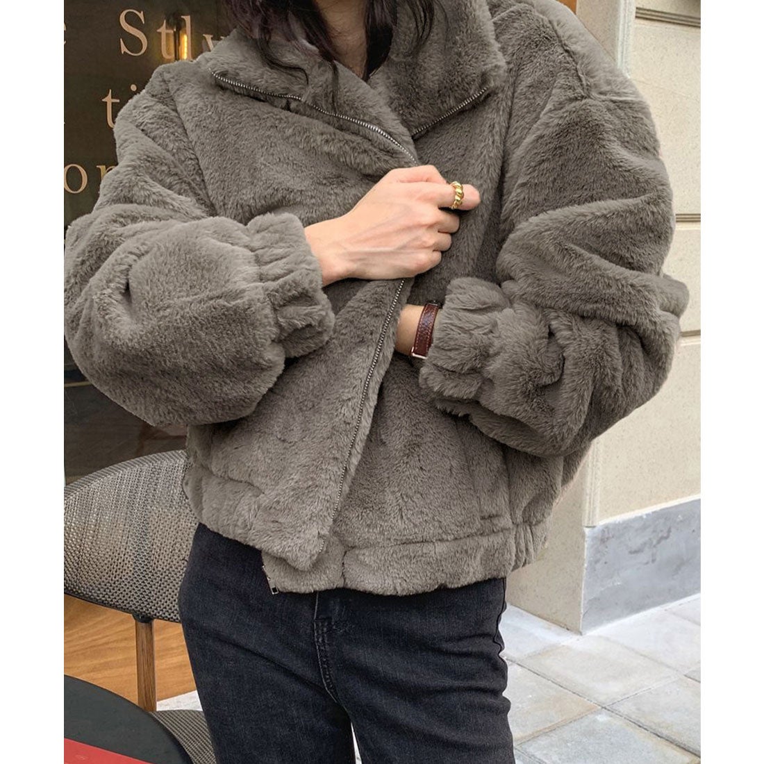 ミニミニストア miniministore ファージャケット レディースボア