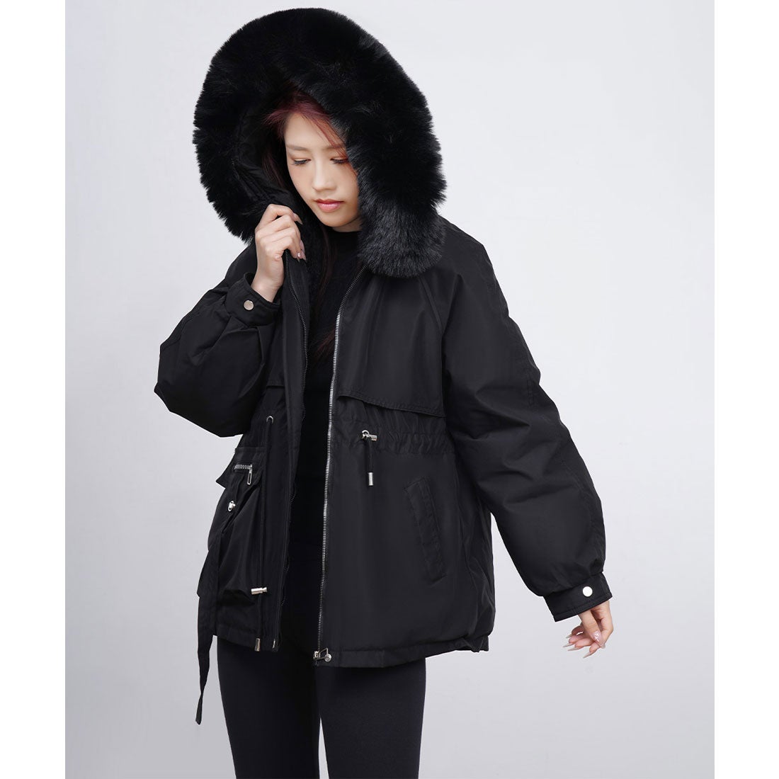 ミニミニストア miniministore ファーフード付きモッズコート