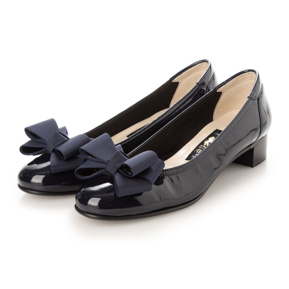 ミハマ MIHAMA パンプス （紺エナメル） -靴＆ファッション通販