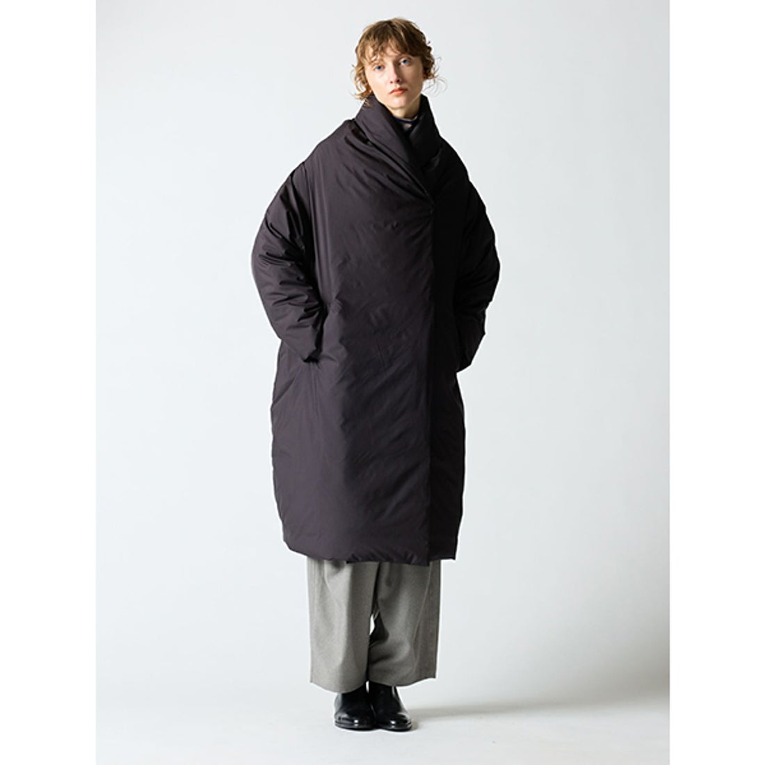 ミズイロインド mizuiro ind mizuiro ind ドレープロングダウン