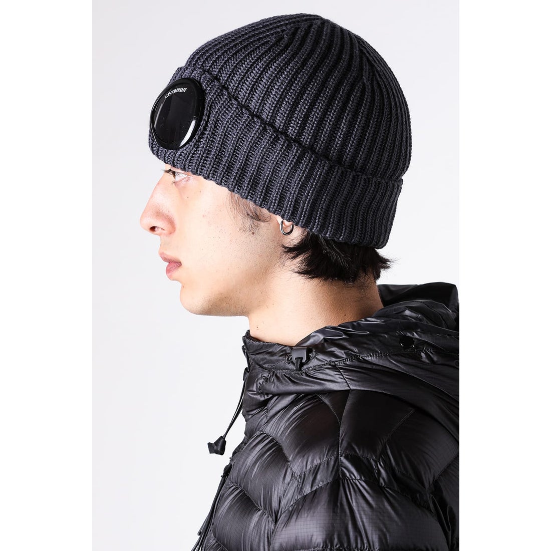 シーピーカンパニー C.P. COMPANY ACC KNIT CAP IN EF WOOL （EBONY