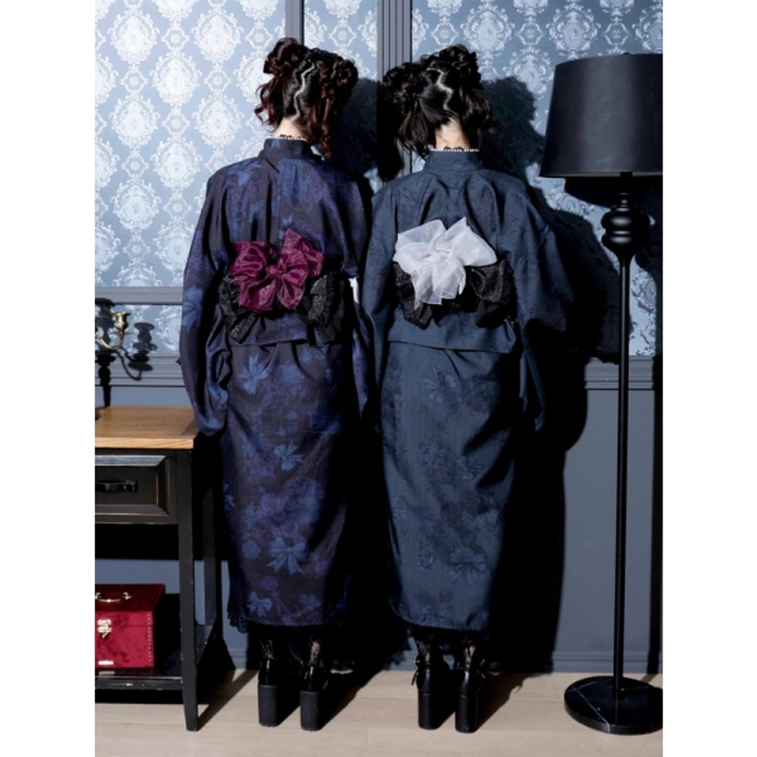 ノエミー NOEMIE ゴシックシャンデリアセパレート浴衣 （黒