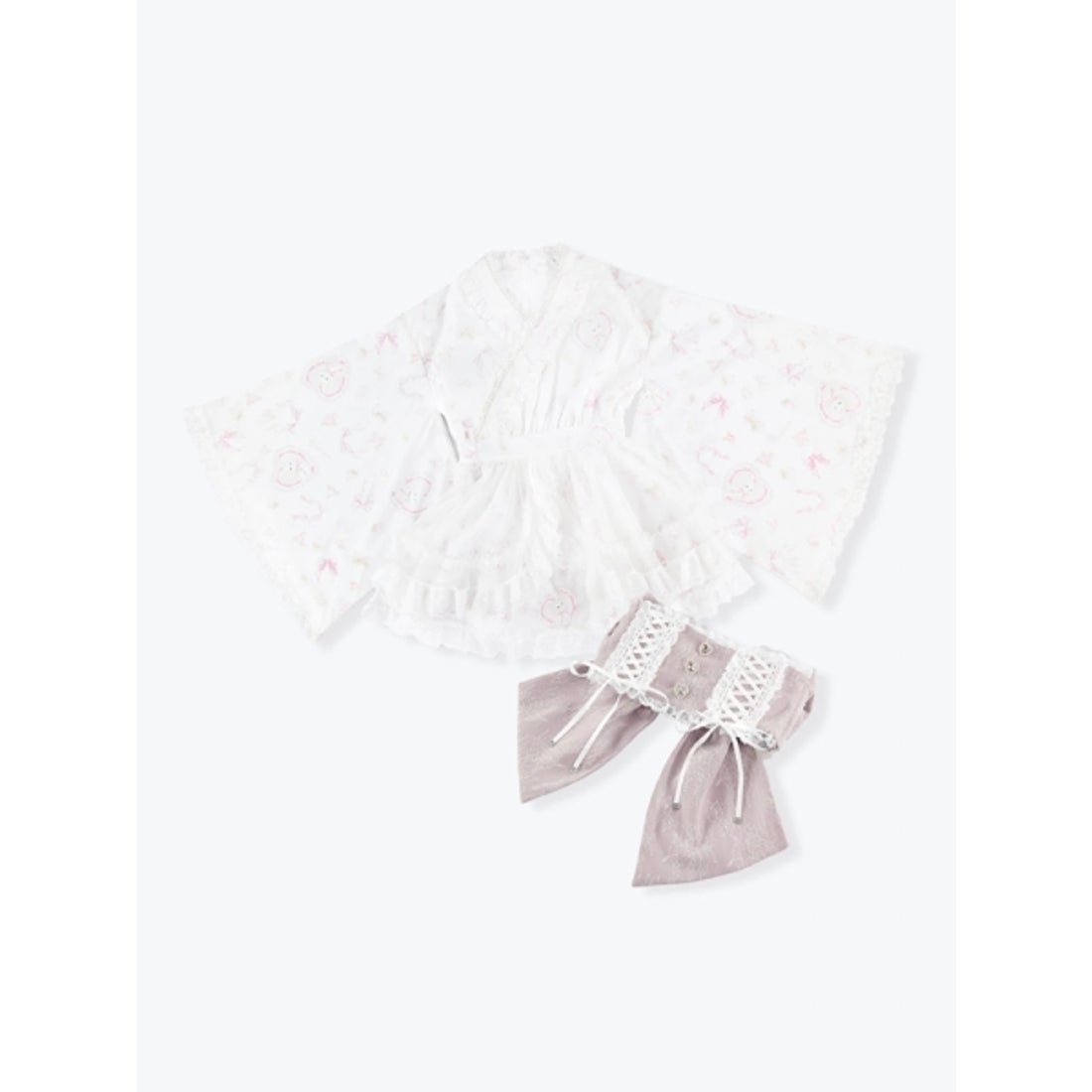 ノエミー NOEMIE うさぎさんチュールフレア浴衣ドレス （サックス