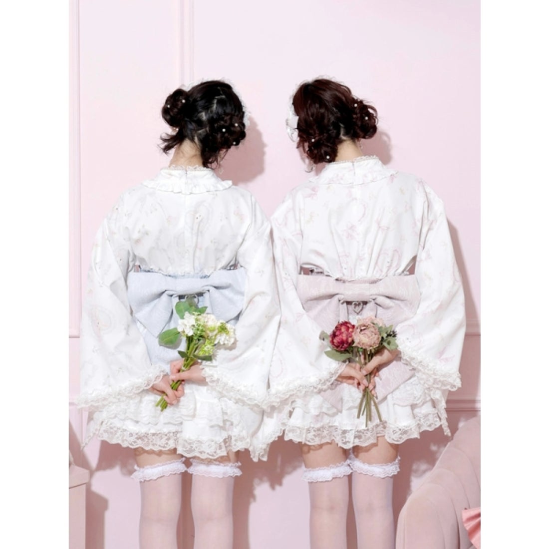 ノエミー NOEMIE うさぎさんチュールフレア浴衣ドレス （サックス