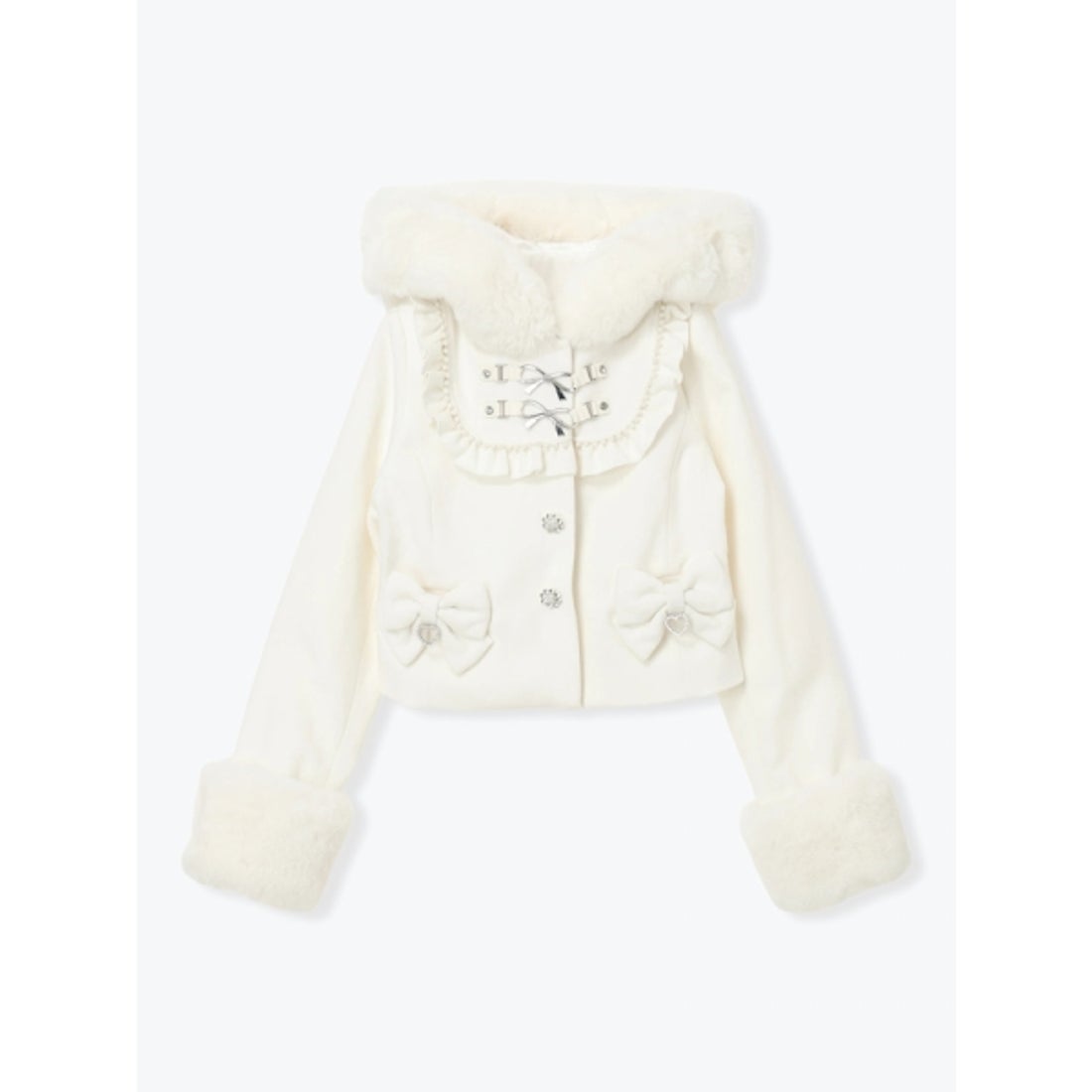 ノエミー NOEMIE ヨークフリルドーリーショートコート （ピンク